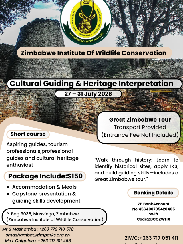 Cultural Guiding Course (27–31 July 2026),  Aspiring guides, this is your call!